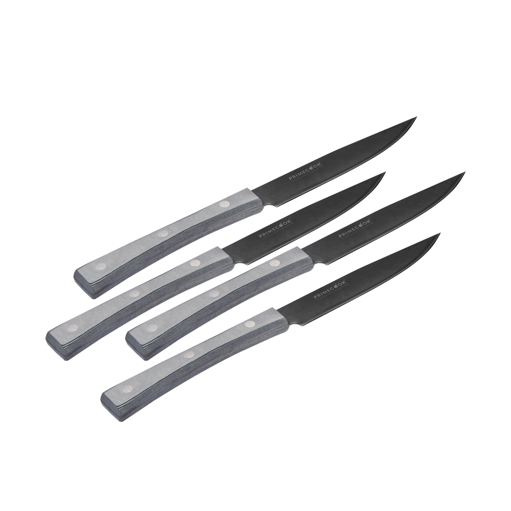 Set von 4 scharfen Steakmessern