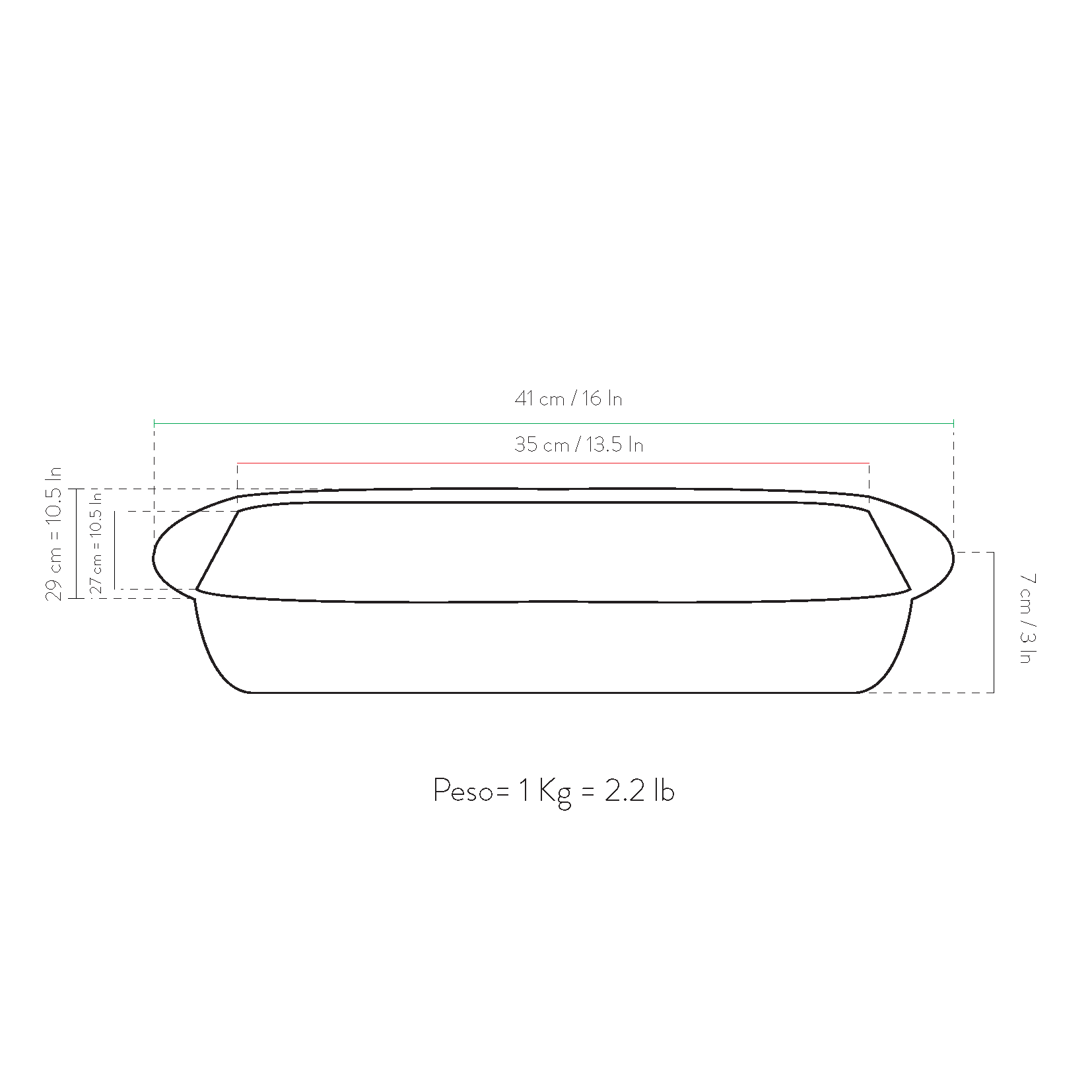 Große PFAS-freie Auflaufform