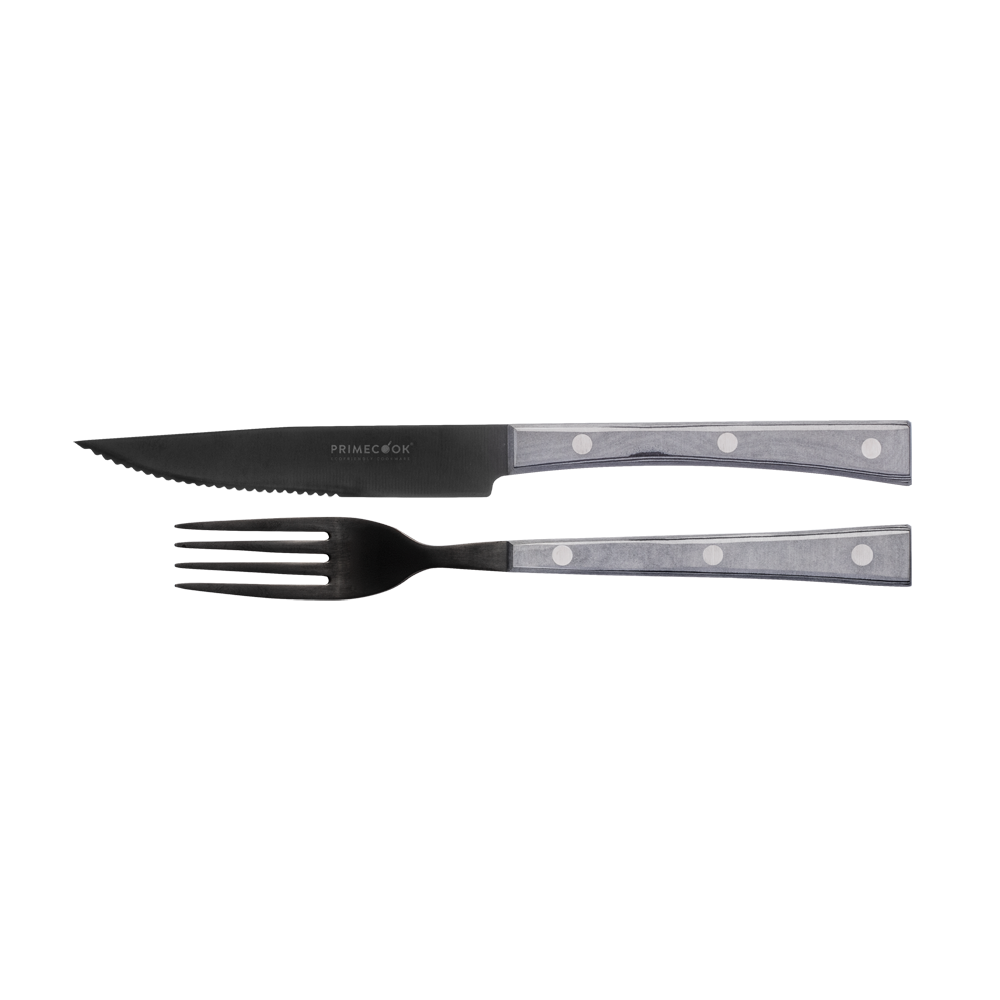 Scharfes antiallergenes Messer und Gabel
