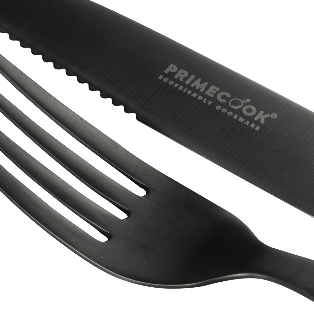Messer und Gabel mit sicherer Ecoshield-Beschichtung