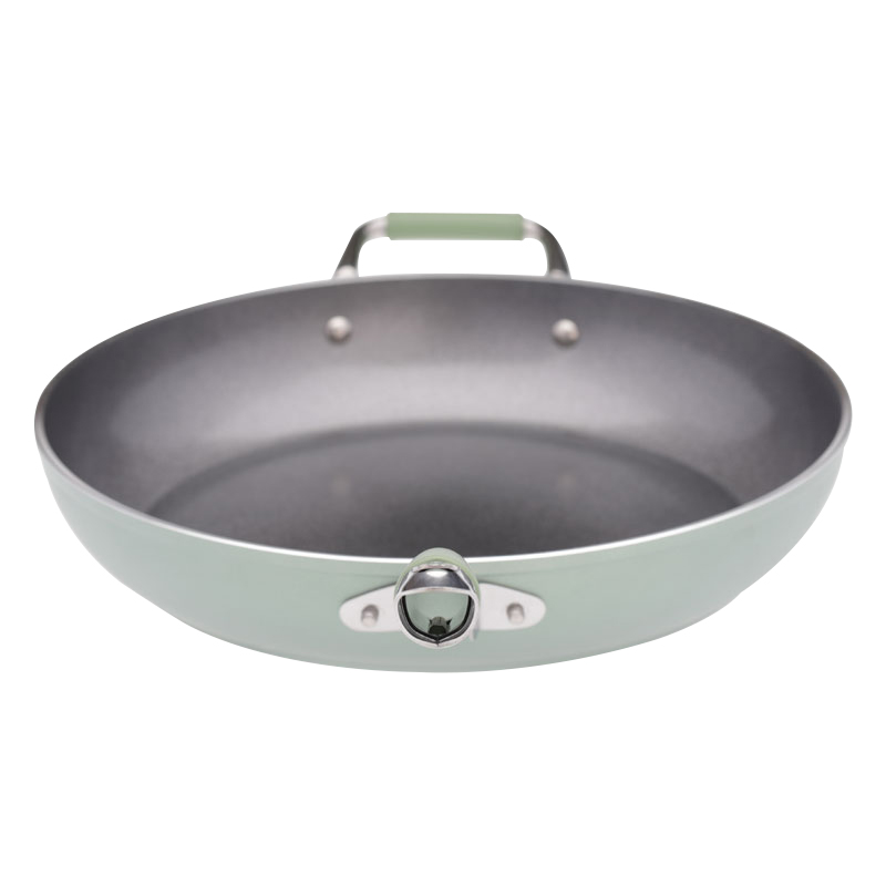 Große PFAS-freie Bratpfanne mit Ecoshield Antihaftbeschichtung von Primecook. 100  nickelfrei und frei von PTFE und PFOA