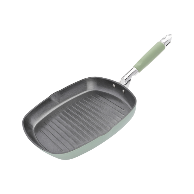PFAS-freie Grillpfanne mit sicherer Ecoshield-Antihaftbeschichtung ohne Teflon oder Nickel